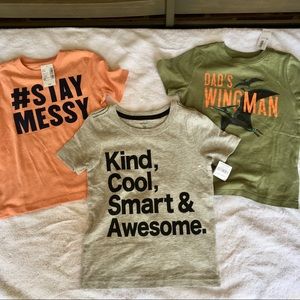Lot of 3 - toddler boys T-shirts – 3T – NWT